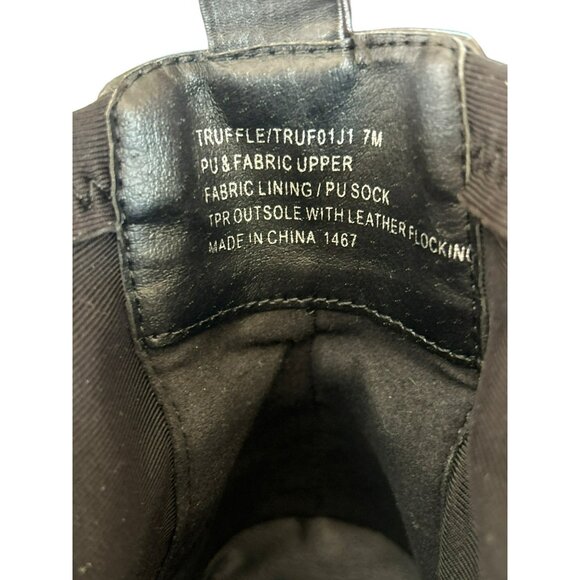 Madden Girl Women's Y2K Black Chunky Ankle Boots Size 7 Zip Up Front Grunge Goth - Picture 6 of 6